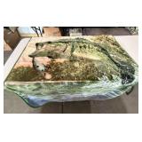 Bass Fishing Throw Blanket