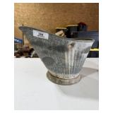 Vintage Galvanized Coal Bucket & Coal