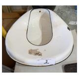Enamelware Vintage Bed Pan / Urinal