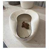 Vintage White Enamel Bed Pan