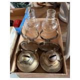 2 Wall Mount Kerosene Lamps