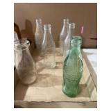 Lot of Vintage Soda Bottles & Misc.
