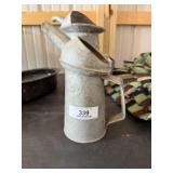 Vintage Galvanized Water Pitcher