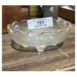 Vintage Glass Footed Candy Dish