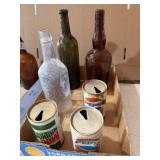 Old Soda Cans & Vintage Bottles