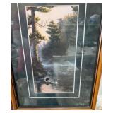Signed Framed Art Duck Print