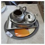 Pizza Pan & Collectible Aluminum Dishes