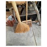 2 Hand Crafted Bamboo Brooms