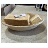 Vintage Soapstone Dish & Soap