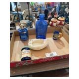 Lot of Cobalt Blue Glass & Misc.