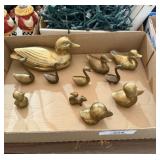 Lot of Brass Birds & Squirrels