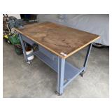 Rolling Work Table & Vise