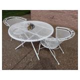 Iron Patio Table & 2 Chairs