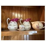 Shelf of Misc. Collectible China
