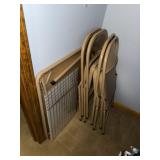 Folding Card Table & 4 Chairs
