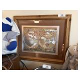 Framed Globe Print