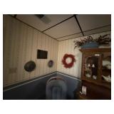 3 Pieces of Grey Granite, Wreath & Basket