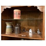 Shelf of Books & Misc. Collectibles