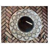 Mother of Pearl Round Inlaid Mirror & Misc.