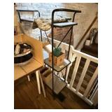 Metal 3 Shelf Stand & Misc.