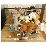 Wire Basket Full Of Animal Ornaments