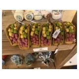 6 Felt Taco Shell Ornaments