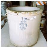 12 Gallon UHL Pottery Co. Crock Jar