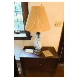 Metal Cabinet & Table Lamp