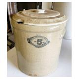 UHL Pottery Works 5 Gallon Crock Jar w/ Lid