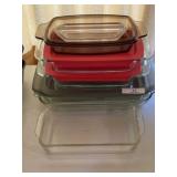 Lot of Glass Casserole & Baking Dishes
