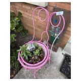 Bench & Ice Cream Chair Planter