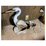 Composition Shore Bird Figure