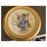 Framed 1972 Goebel Hummel Plate