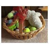 Basket of Dog Toys