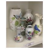 6 Small Vases