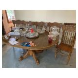 Dining Table & 5 Press Back Chairs