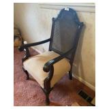 Vintage Cane Back Arm Chair