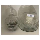 Crystal Bowl & Covered Compote