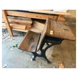 Antique 'Silent Giant' Children's School Desk