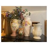 4 Pottery Vases