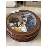 4 Framed Gone With The Wind Collector Plates