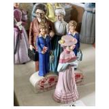 Vintage Avon Perfume Doll & 3 Collector Figurines