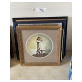 One Framed Picture & 4 Frames