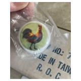 Set of Rooster Drawer Knobs