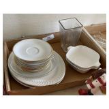 Flat of Dishes & Misc.