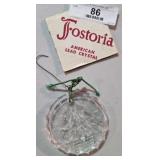 Fostoria Crystal Ornament