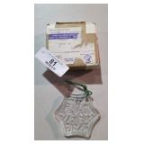 Fostoria Crystal Ornament