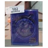 Comar Crystal Etched Ornament
