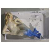 Vintage Bisque Lounging Bathing Beauty