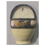 Majolica Style Yellow Woven Basket